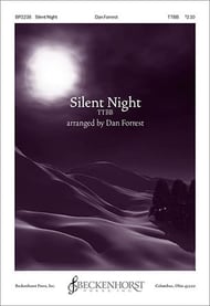 Silent Night TTBB choral sheet music cover Thumbnail